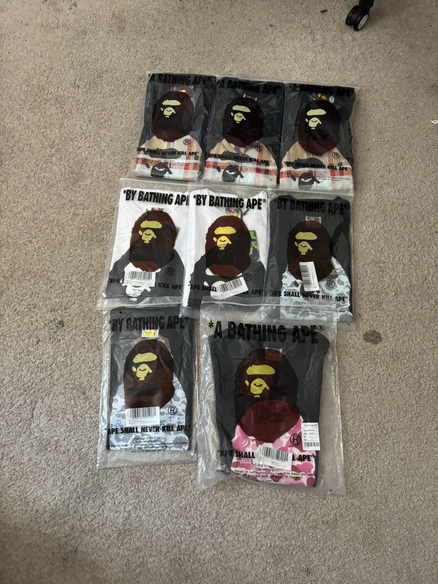 All Bape I Got Available Tap N Good Prices And Good Quality 