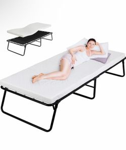 Folding Guest Bed with Memory Foam Mattress