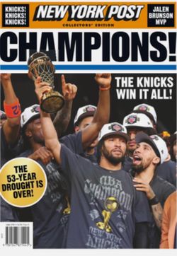 2026 NEW YORK POST Magazine New York Knicks Championship Collector’s Edition - Champions - Kings of New York