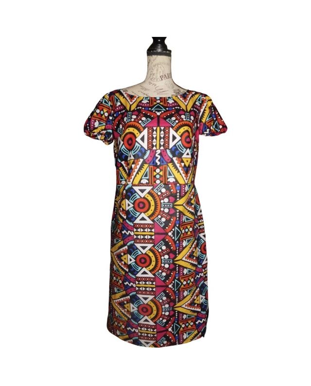 Abstract Ankara/ African Print Dress