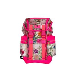 Gucci Backpack Flora Vinyl Medium Pink