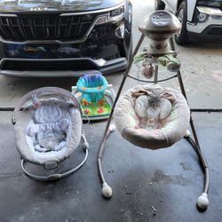 Fisher Price Baby Swing, Bouncer And Floor Seat