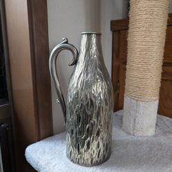Antique Silver Victorian British Wine Champagne Bottle Case holder 
