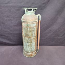 Vintage Copper Fire Extinguisher – Belmont / Butler Brothers (1920s-1940s)