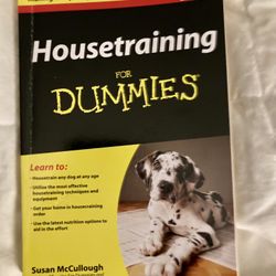 Housetraining For Dummies Dog Training Book