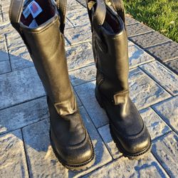 Pro Warrington Leather Firefighter Boots