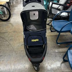 Premium Heavy Duty Pet Stroller for Small Medium Dogs and Cats, 3-Wheel Foldable Dog Stroller