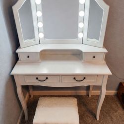 Vanity with lights