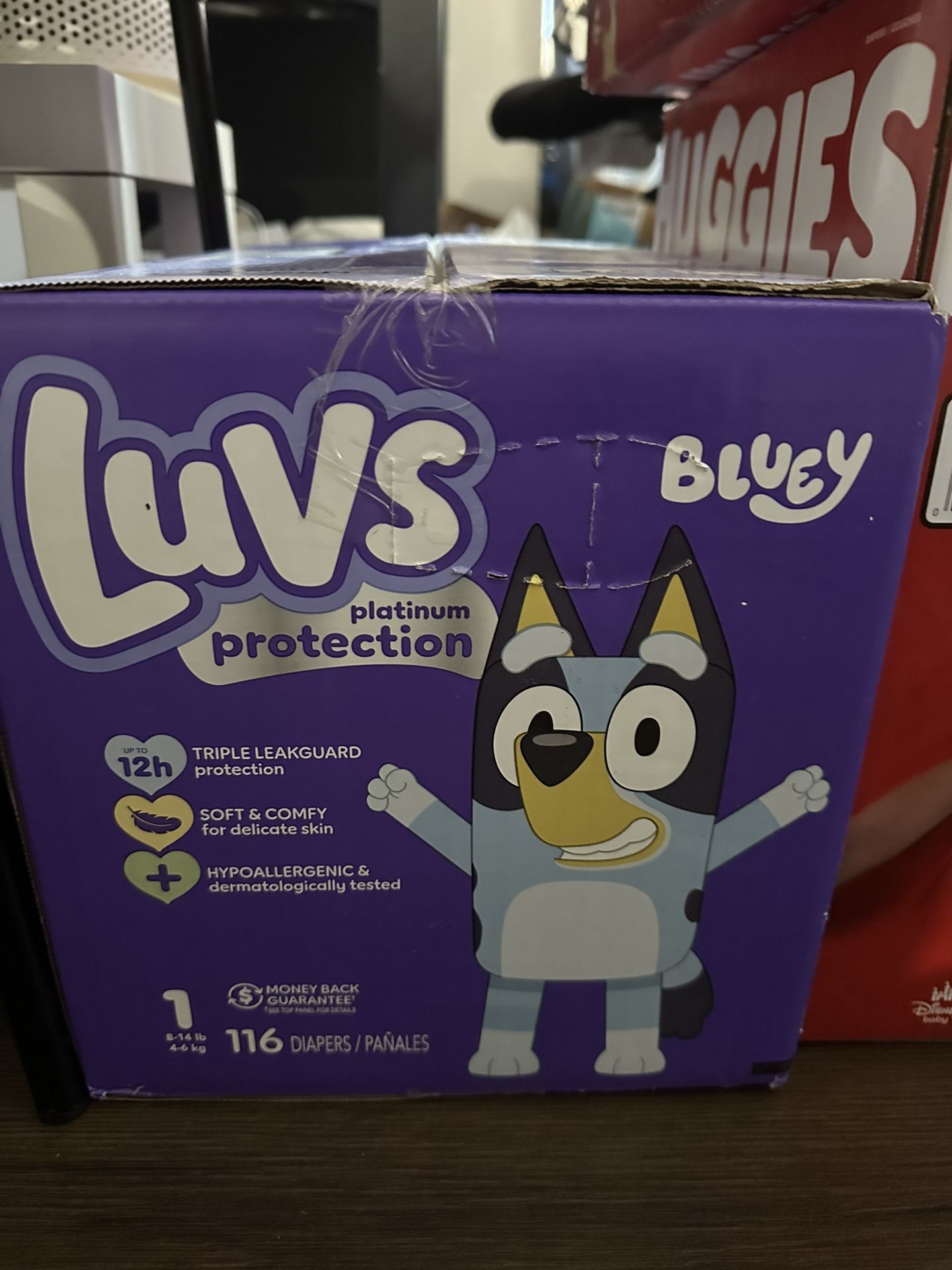 Bluey Luvs Diapers 116 Counts