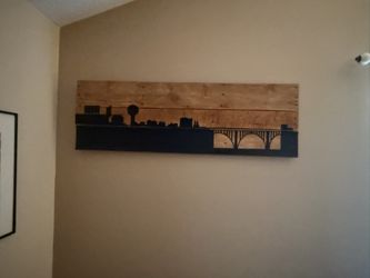 Rustic Knoxville skyline Wall Art