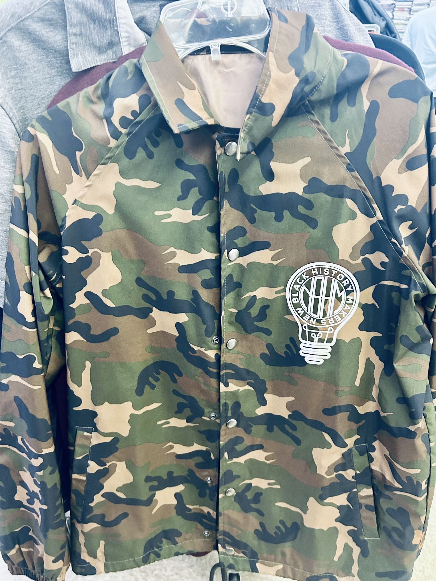 Custom Made Black History Piec New Windbreaker Type Size M--l