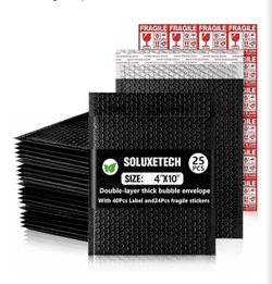 Small Bubble Mailers 4x10" 25Pack