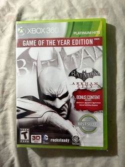 Batman Arkham City Game of the Year Edition Xbox 360 Brand New Sealed