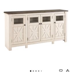 Ashley Furniture Bolanburg TV Stand Farmhouse Style 