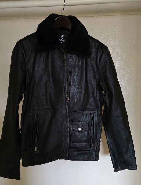 LEATHER JACKET (jenuine) Furnik uk