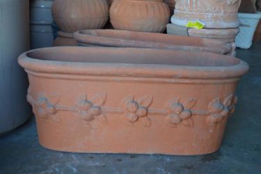 Oval Benocci Maurizio Italian Planter, Terra Cotta
