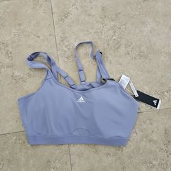 adidas Women's TLRD Move Training High Support Bra Silver Violet Size 4X