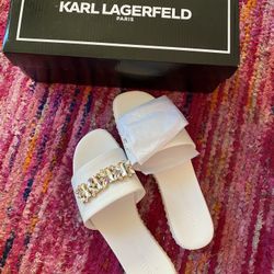 White Sandals     (Karl Lagerfeld)