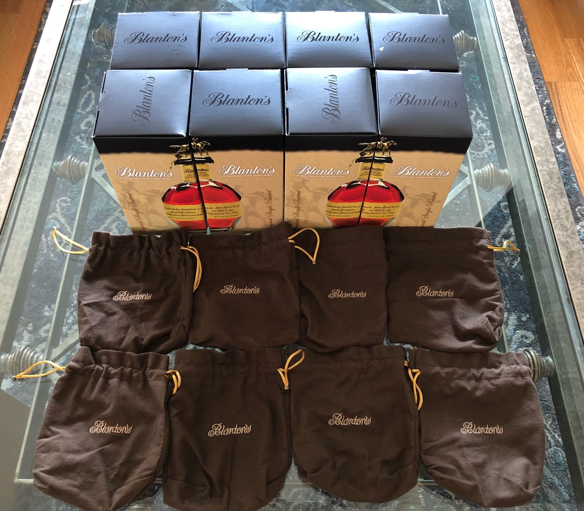 Blantons Original Bourbon Empty Boxes with Bags