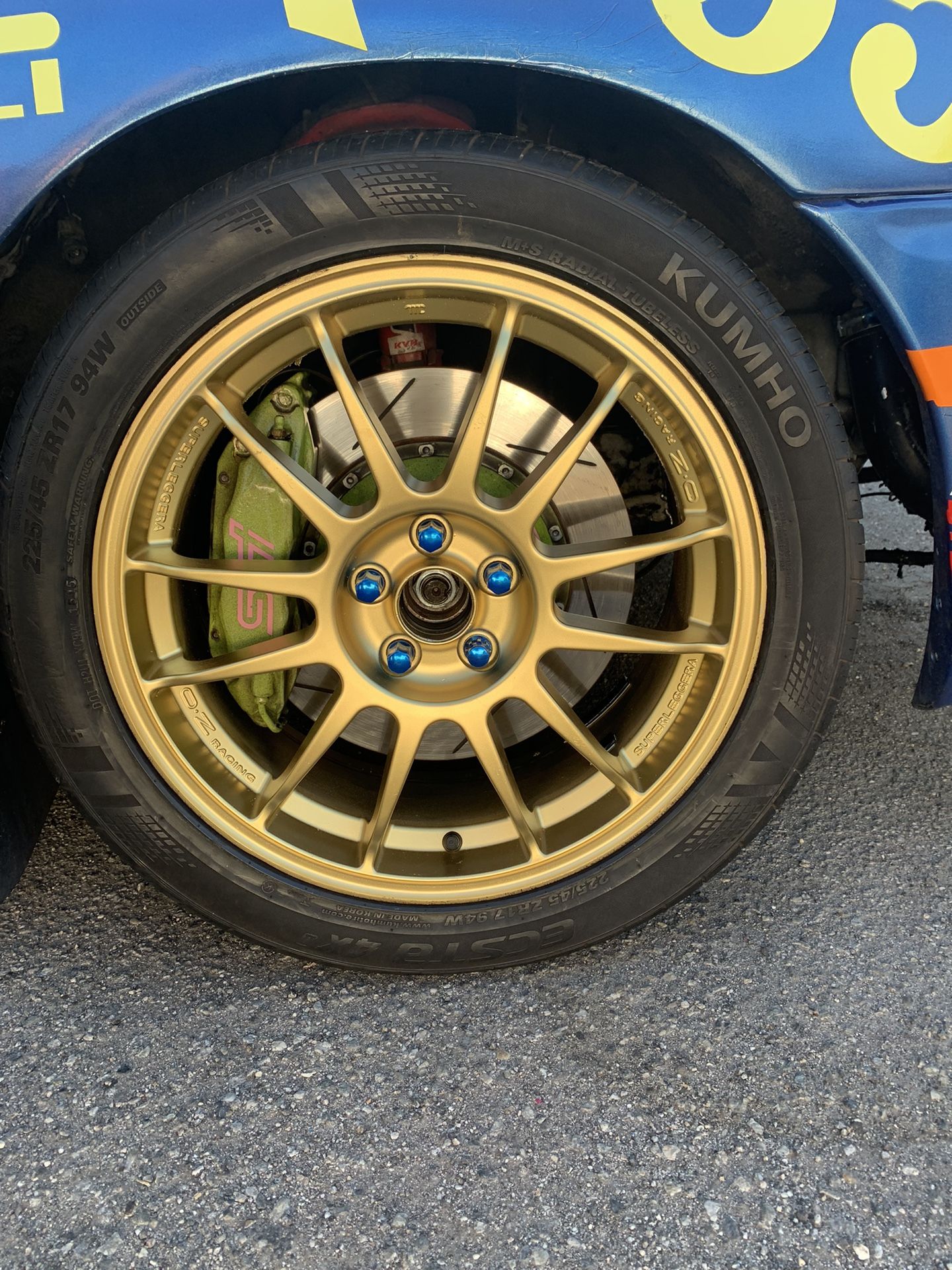 SUPERLEGGERA OZ RACING 5x100 17x7 lighweight rims