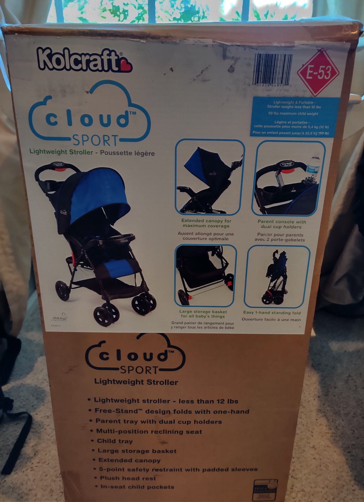 New in box Kolcraft Sport stroller