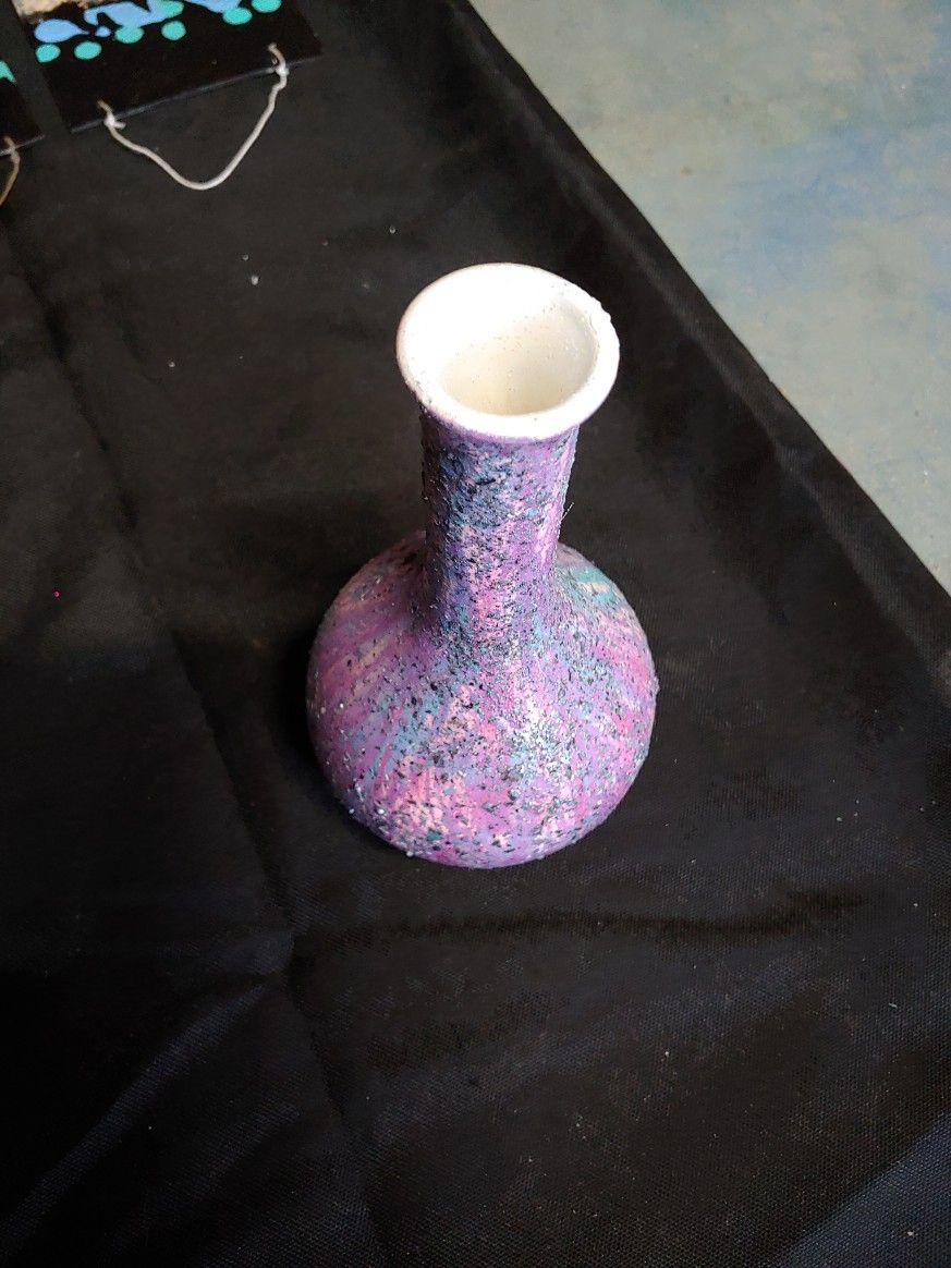 Small Spackled Art Glass Vase