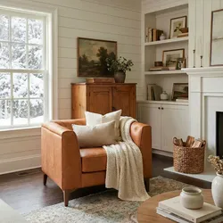 Lounge leather chair