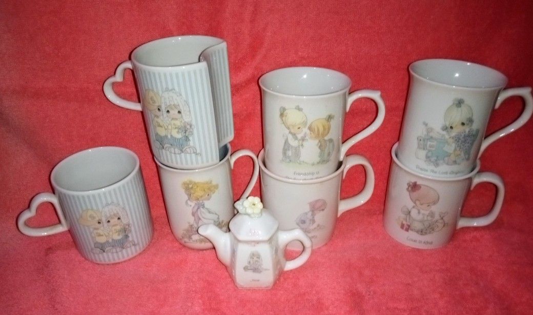 Lot Of PRECIOUS MOMENTS Coffee Cups & More