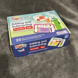 Number Blocks - Adding & Subtracting Puzzle 3+