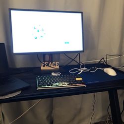 Gaming Pc Setup + 500 Hz Dell Alienware Monitor +  With Gaming Mouse + Mousepad