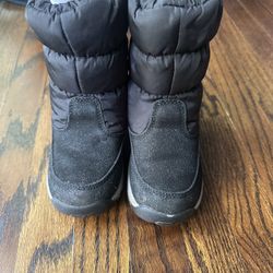 Used Like New, Waterproof Snow Boots, Black, Toddler 8.5/9 US, 25 UK