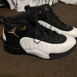 Jordan Men’s Jump Pro White and Metallic Gold Size 13