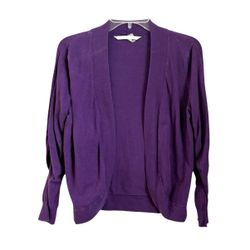 Peter Nygard Women's Open Cardigan size M Purple