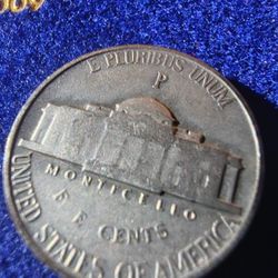 1943 P SILVER WARTIME NICKEL W/ ERROR !!