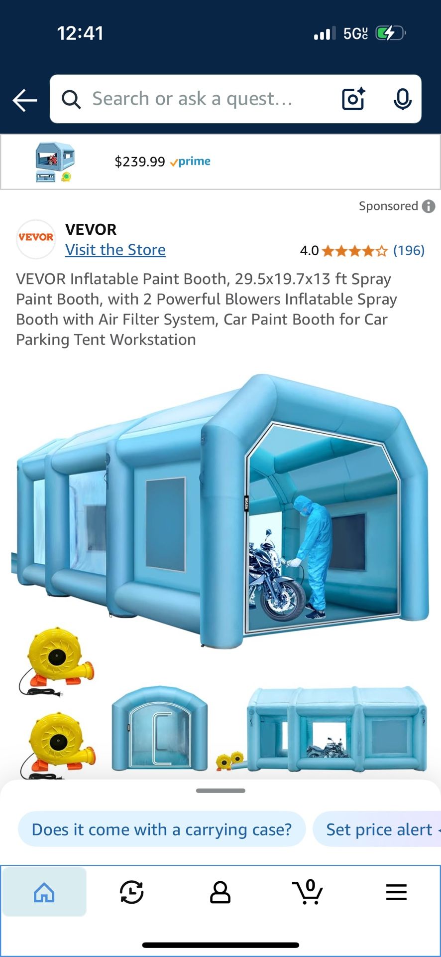 portable New Spray Booth With Blowers
