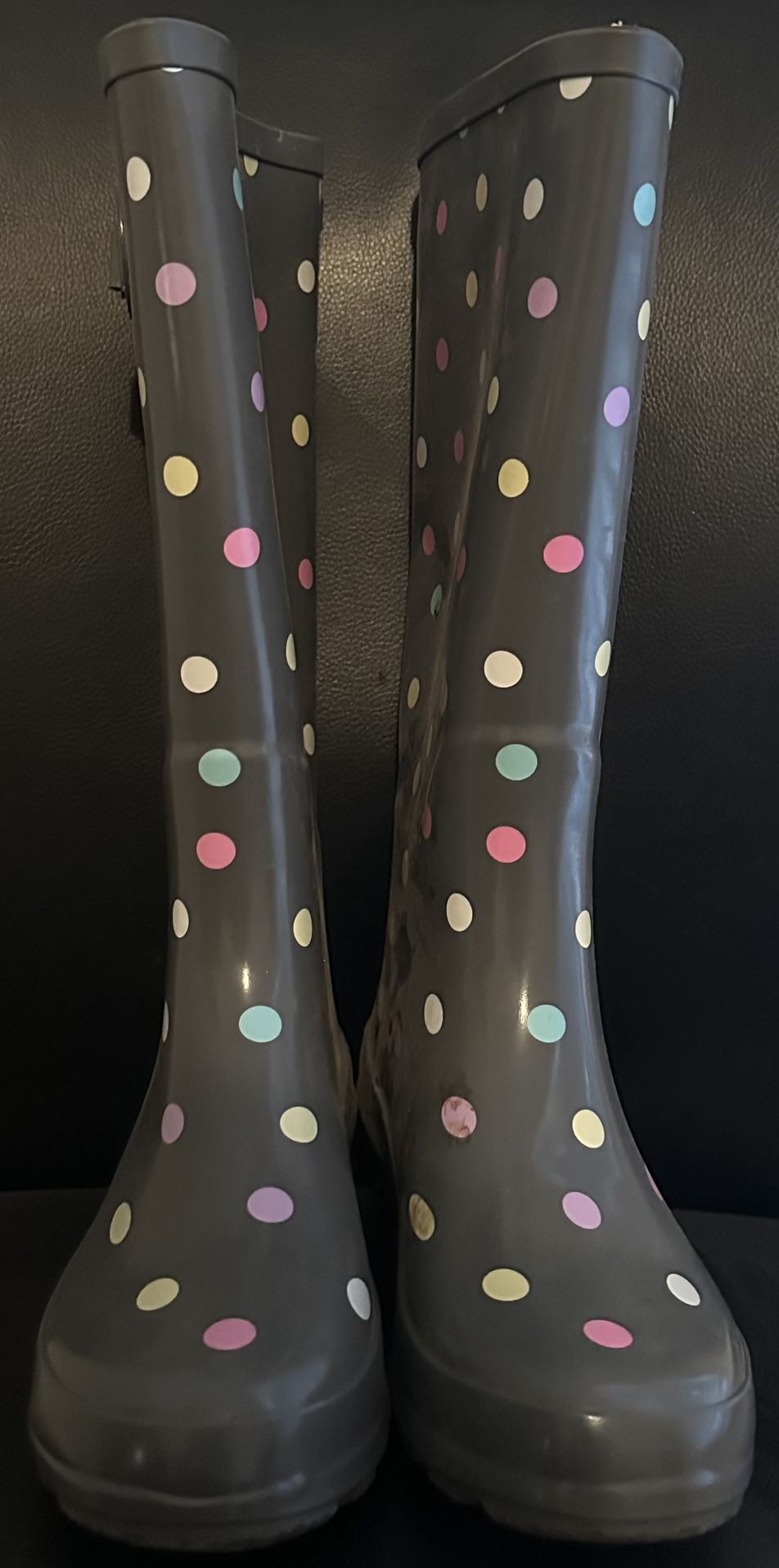 Grey Multicolored Insulated Rubber Boot