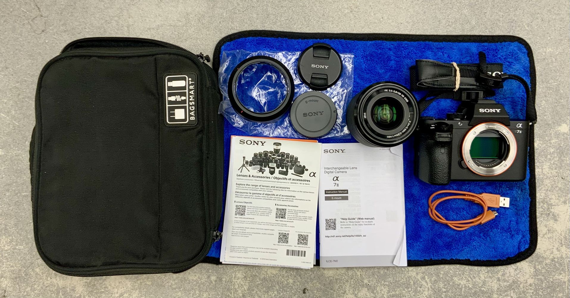 Sony Alpha A7 II 24.3 Megapixel Mirrorless Digital Camera Cam Full Frame 28-70mm Lens FE 3.5-5.6 Photo Photography Video Record Hobby Interchangeable