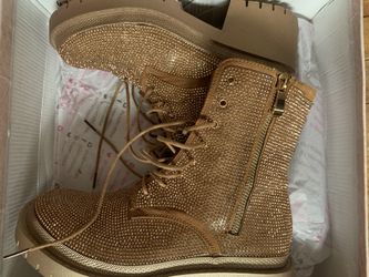 Boots glitter gold