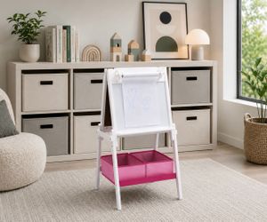 New! Delta Children Double Sided (white & chalk board) with Storage
