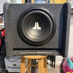 JL Audio BassWedge 10” Subwoofer (Slot-Ported) – Deep Bass, Ready to Go