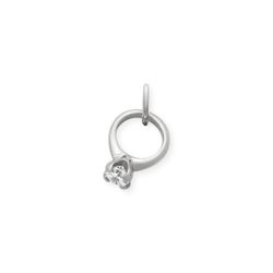 James Avery Engagement Ring Charm with Cubic Zirconia