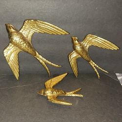 Vintage BURWOOD PRODUCTS Sparrows- Molded Plastic 1984 Collectibles Decor