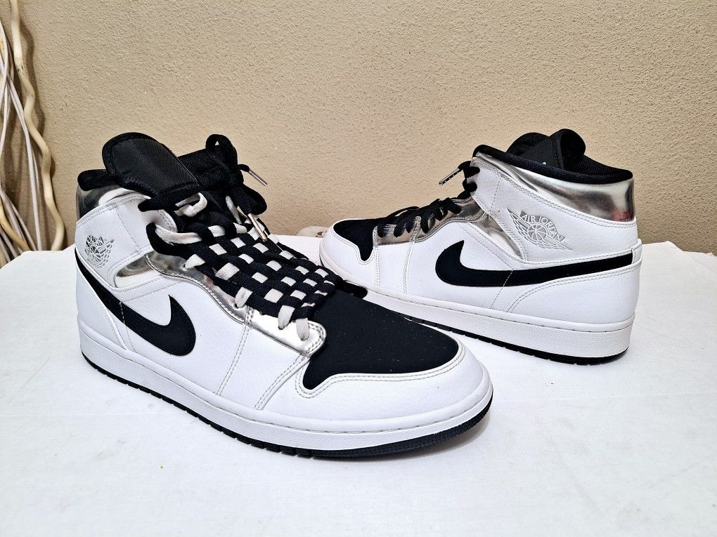 Nike Air Jordan Mid Alternate Think 16 White/Black/Silver 554724