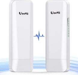 UeeVii CPE453 Wireless Bridge 5.8G Outdoor 14dBi Antenna 9842 FT Long Rang