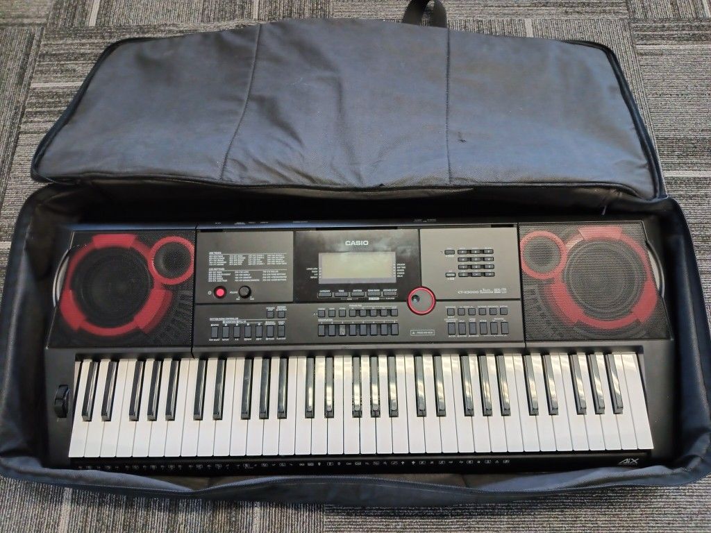 Casio CTX-3000 Keyboard With MIDI And Speakers