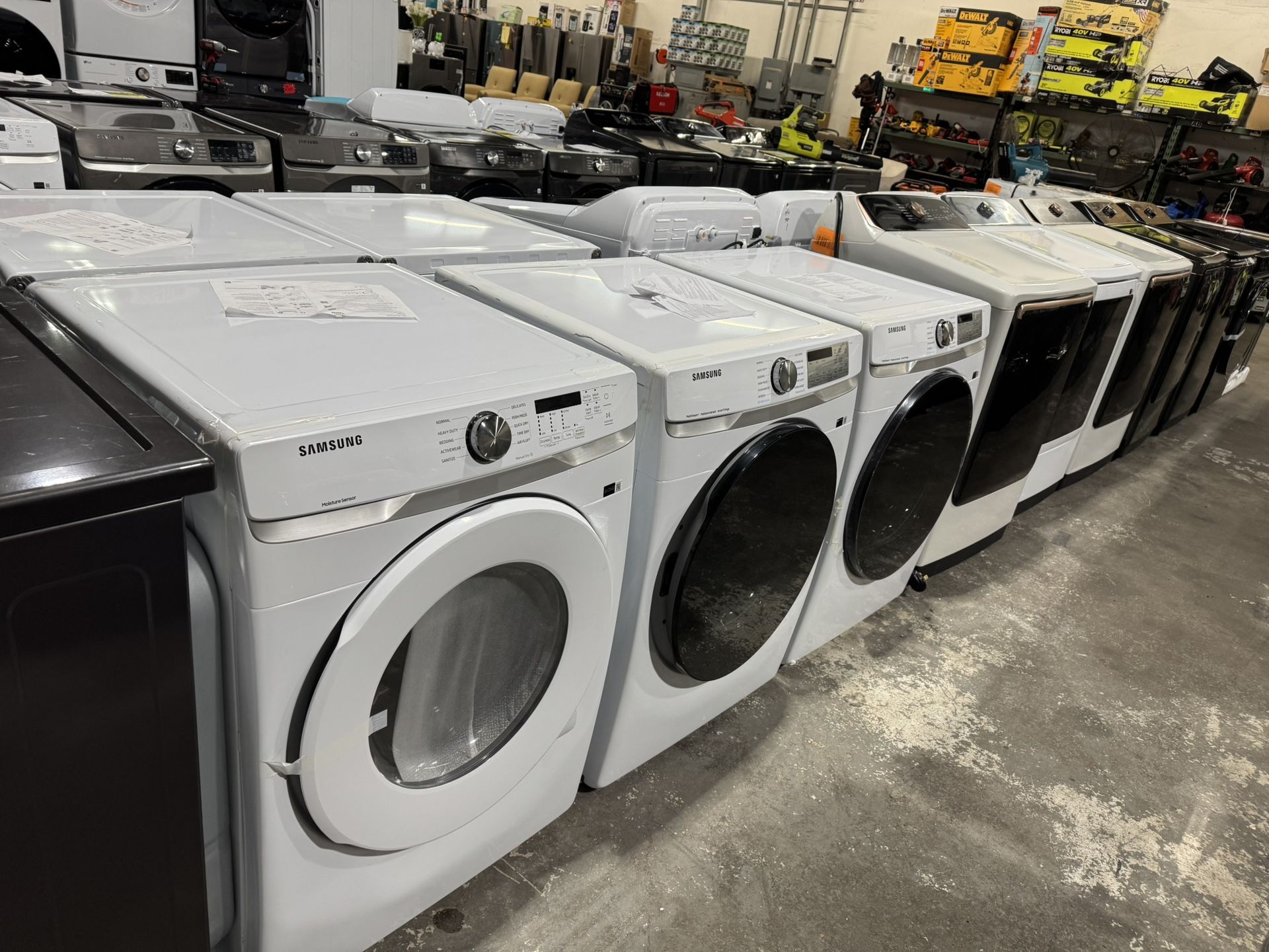 Washers Electric Gas dryer Sets