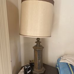 Antique table lamp And Nightstand