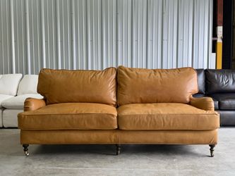 Lee Industries Leather Sofa
