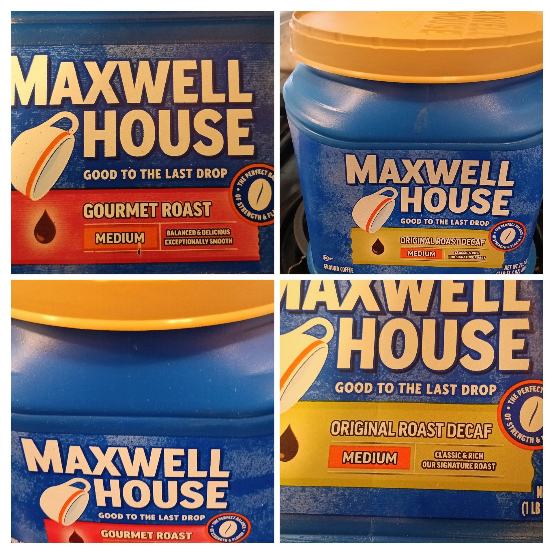 Maxwell House coffee new 2 containers 1Lb per containers