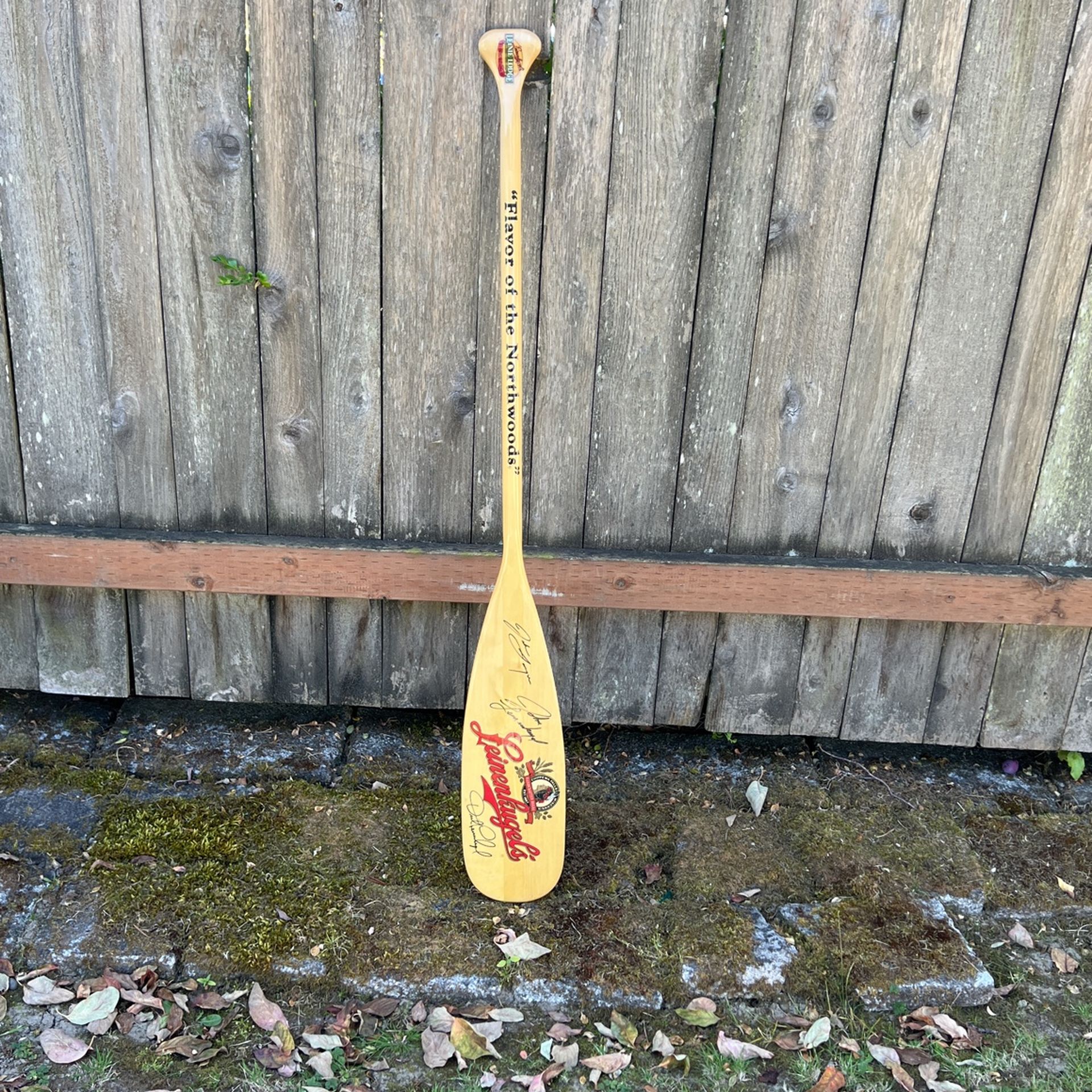 Autographed Leinenkugel’s Oar